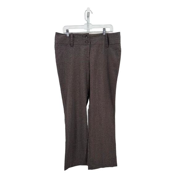 Maurices Brown Wide Leg Dress Pant Womens Size 13/14 Y2k Retro Mid Rise Trousers - Picture 1 of 6